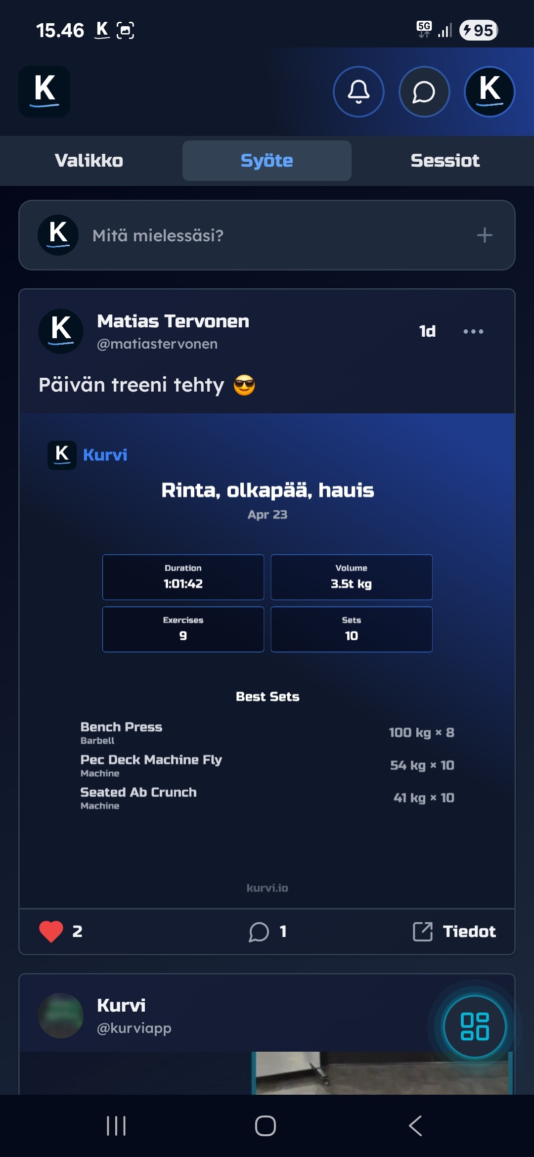 Sosiaalinen syöte