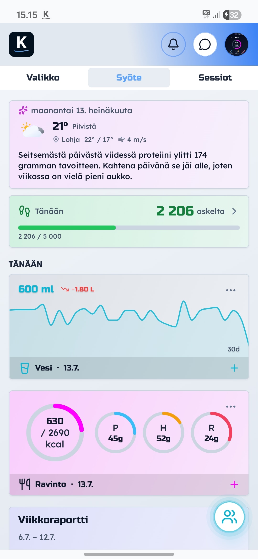 Oma syötteesi
