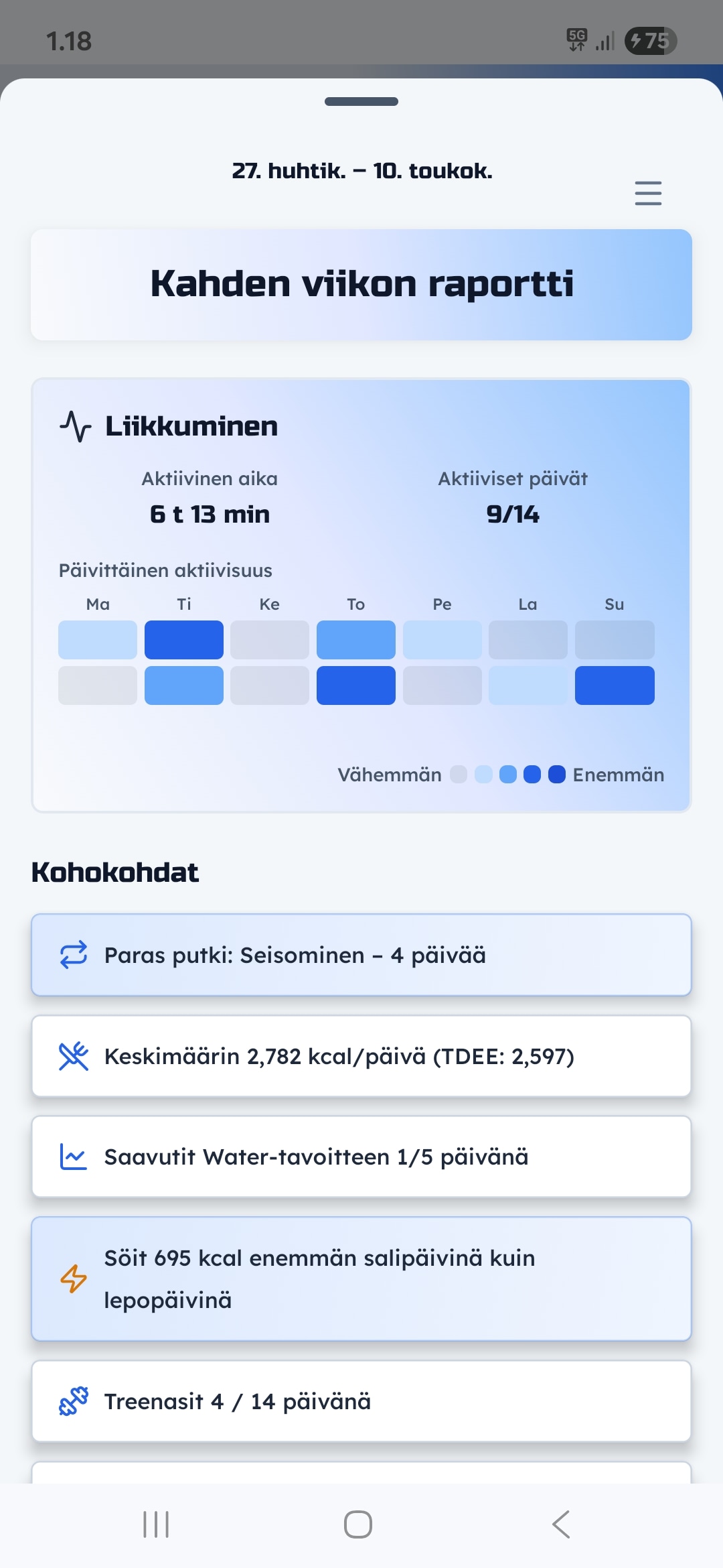 Automaattiset raportit